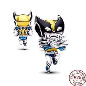 925 Sterling Silver Marvel Wolverine Inspired Charm For Charm Bracelet